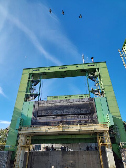 Schiffshebewerk Rothensee aus der Nähe